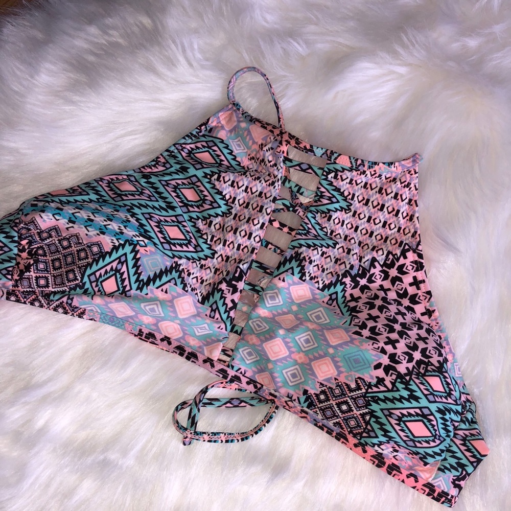 Catalina high neck  Bikini Top